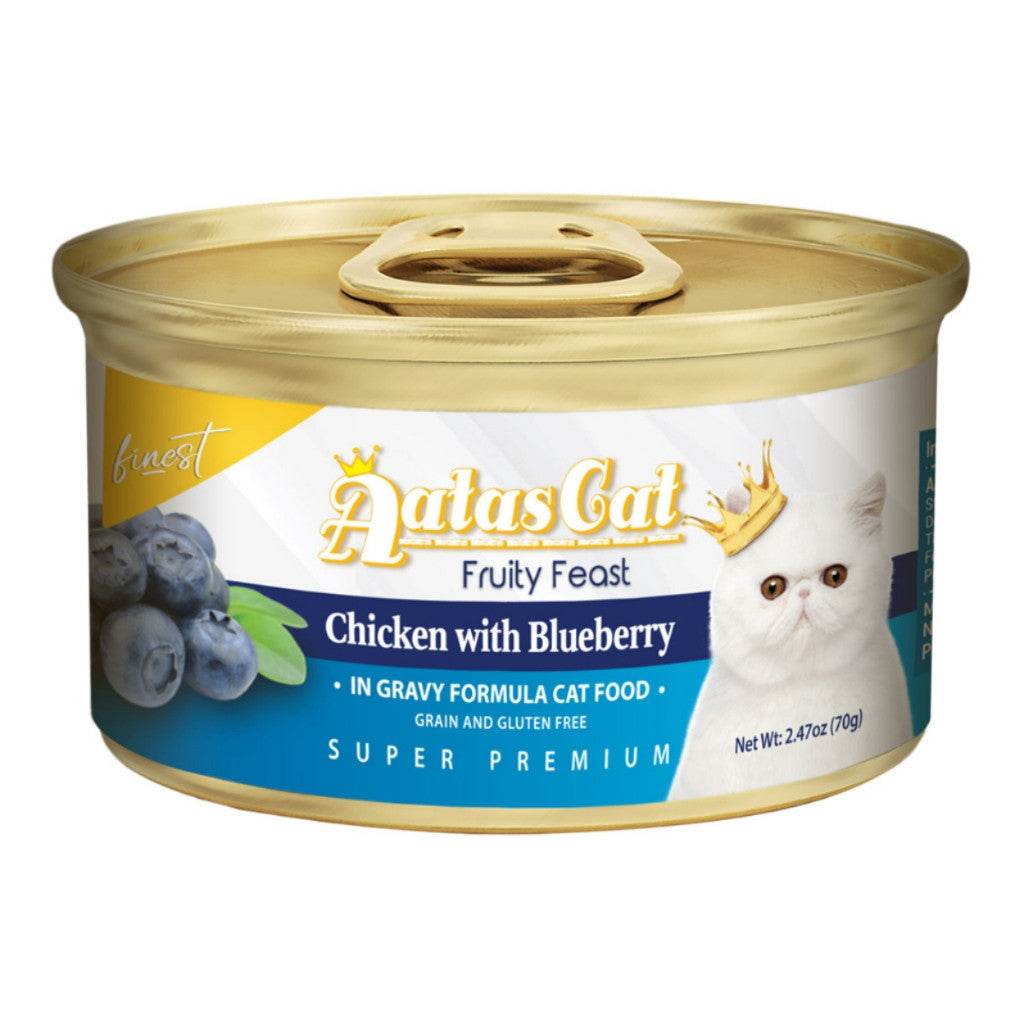 Aatas Cat Wet Food 70g-80g - Fruity Feast Chicken Blueberry