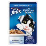 [Bundle of 24] Purina Felix As Good As It Looks 85g - Cat Wet Food In Jelly Sardine