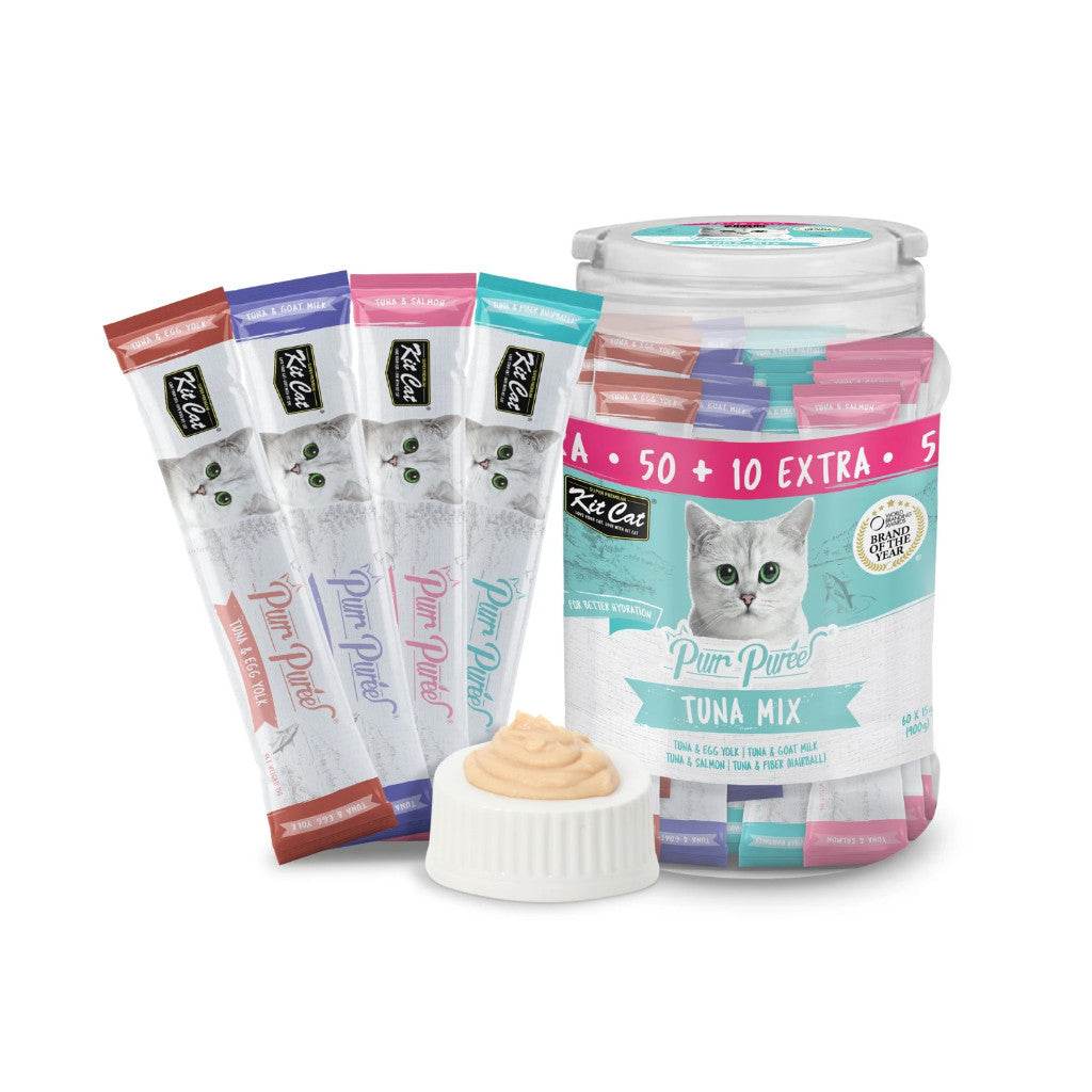 Kit Cat Purr Puree Tub Liquid Treats for Cats 15g Tuna