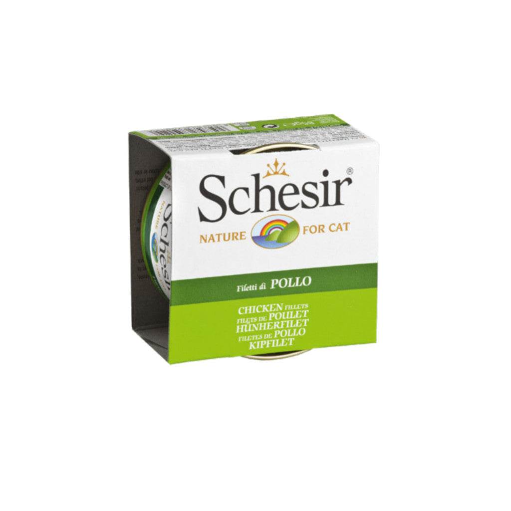 Schesir Canned Cat Food In Gravy & Jelly 70g–85g Jelly Chicken