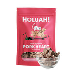 Holuah! Freeze Dried Single Ingredient Treats For Cats & Dogs 50g 70g - High Protein Real Meat Snack Pork Hearts