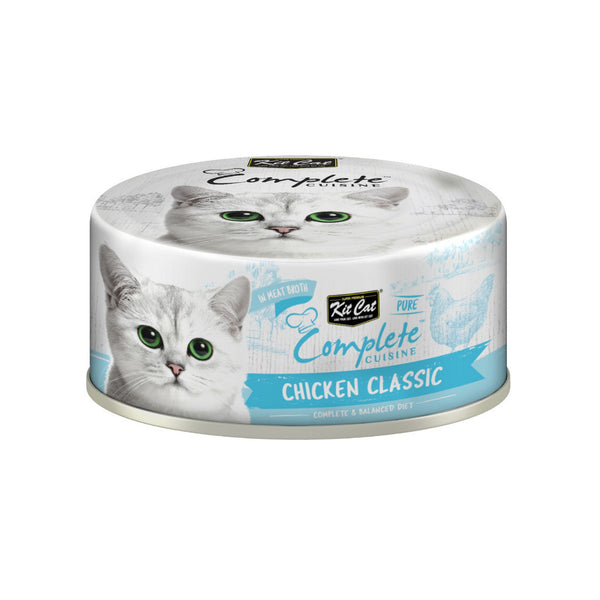 [Bundle of 24] Kit Cat Pure Complete Cuisine Wet Cat Food 70g - Complete & Balanced Meal