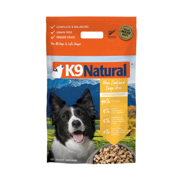 K9 Natural Freeze Dried 1.8kg / 3.6kg - High Protein Complete Balanced Meal for Dogs