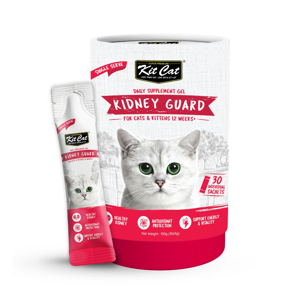 Kit Cat Daily Nutritional Supplement Gel For Cats | Tub (5g x 30 sticks) | Pet Health Support Kidney Guard