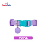 PowerPets Pet Collar - Adjustable Fit Safety Buckle Quick Release Comfortable Premium Daily Wear Purple