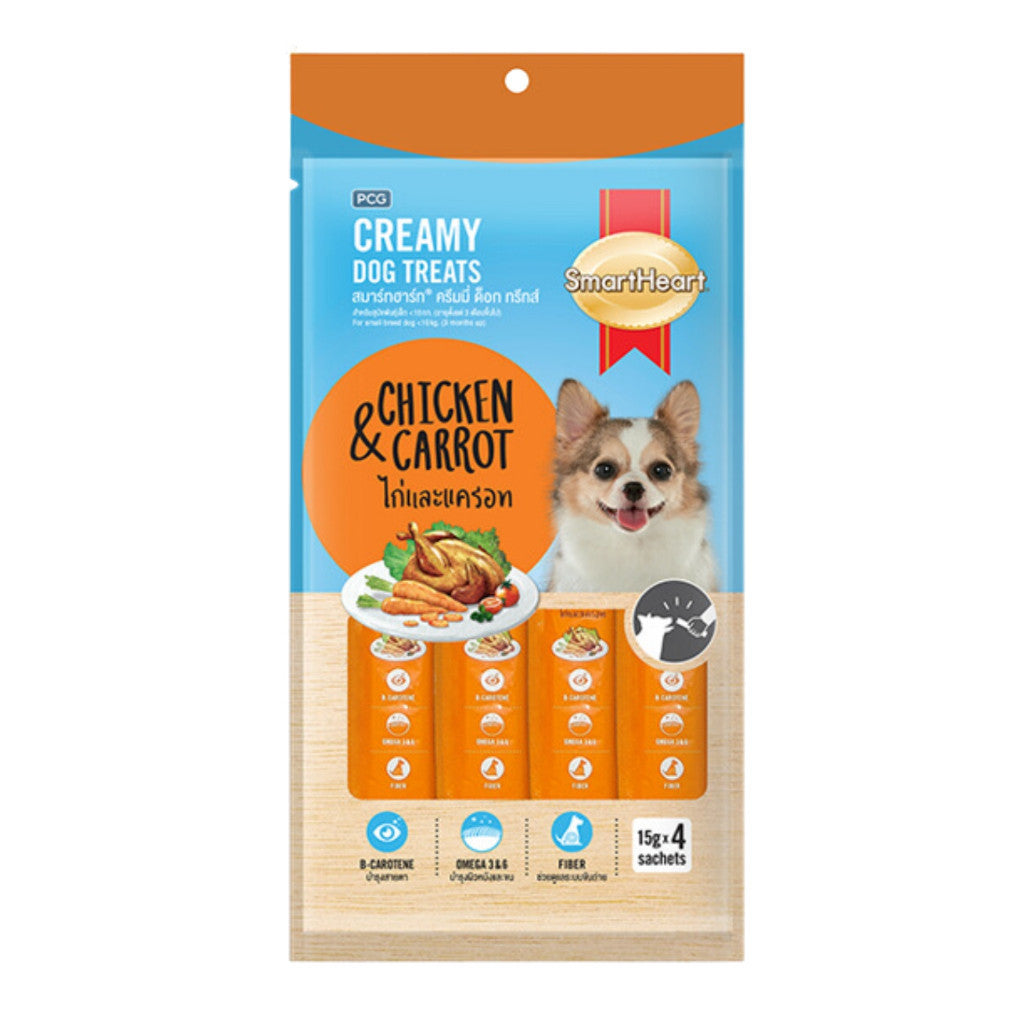 SmartHeart Creamy Dog Treats 60g – Nutritious Irresistible Training Snack