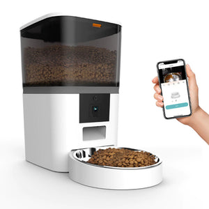Automatic Pet Feeder 4L Smart Food Dispenser with Camera WiFi App Control