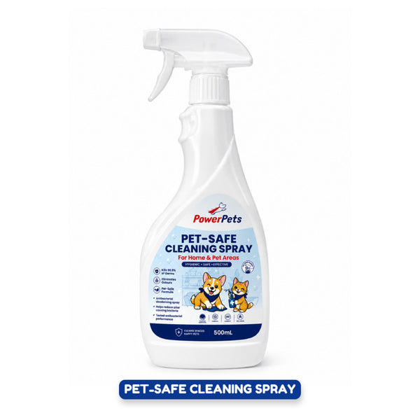 Powerpets Cleaning Spray 500ml - Multi-Purpose Pet-Safe Cleaning Spray Odor & Germ Protection