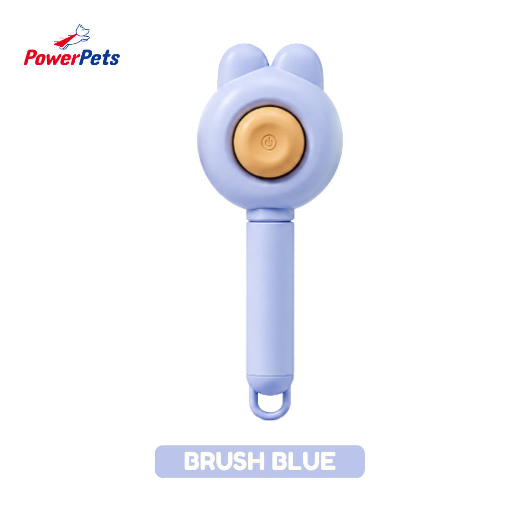 PowerPets Hair Comb & Hair Brush For Pets - Grooming Hair Care & Reduces Shedding Hair Brush (Blue)