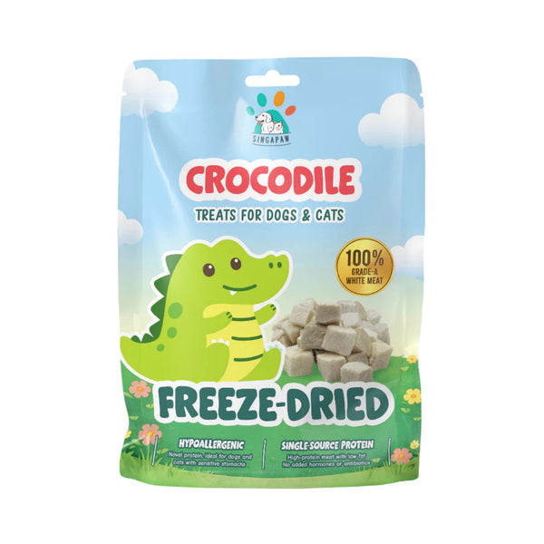 Singapaw Freeze Dried Exotic Pet Treats 50g - Single Ingredient 100% Real Meat Snacks for Dogs & Cats