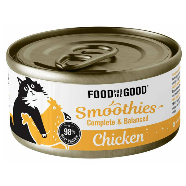 Food for the Good Smoothies Wet Can Cat Food 80g - Complete & Balanced Cat Meal