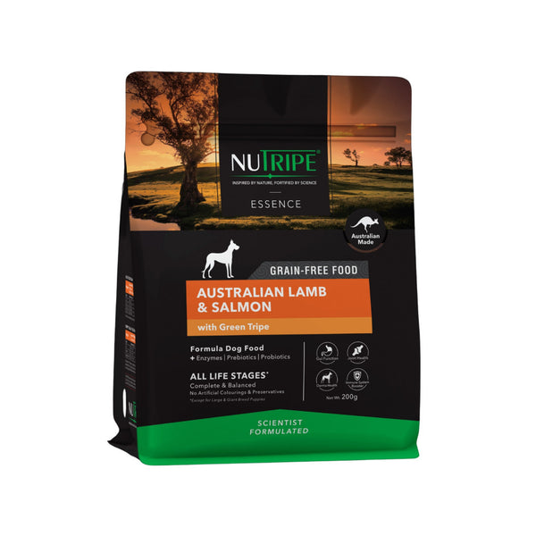Nutripe Essence Australian Green Tripe Dry Food 200g - Complete Nutritious High Protein Meal For Cats & Dogs