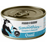 Food for the Good Smoothies Wet Can Cat Food 80g - Complete & Balanced Cat Meal Quail
