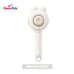 PowerPets Hair Comb & Hair Brush For Pets - Grooming Hair Care & Reduces Shedding Hair Brush (Grey)