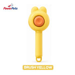 PowerPets Hair Comb & Hair Brush For Pets - Grooming Hair Care & Reduces Shedding Hair Brush (Yellow)