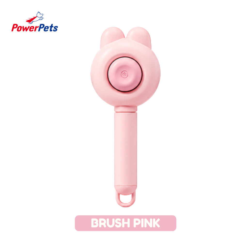 PowerPets Hair Comb & Hair Brush For Pets - Grooming Hair Care & Reduces Shedding Hair Brush (Pink)