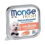 [Bundle of 16] Monge Fresh Pate & Fruits Dog Wet Food 100g - Nutritious Complete & Balanced Salmon