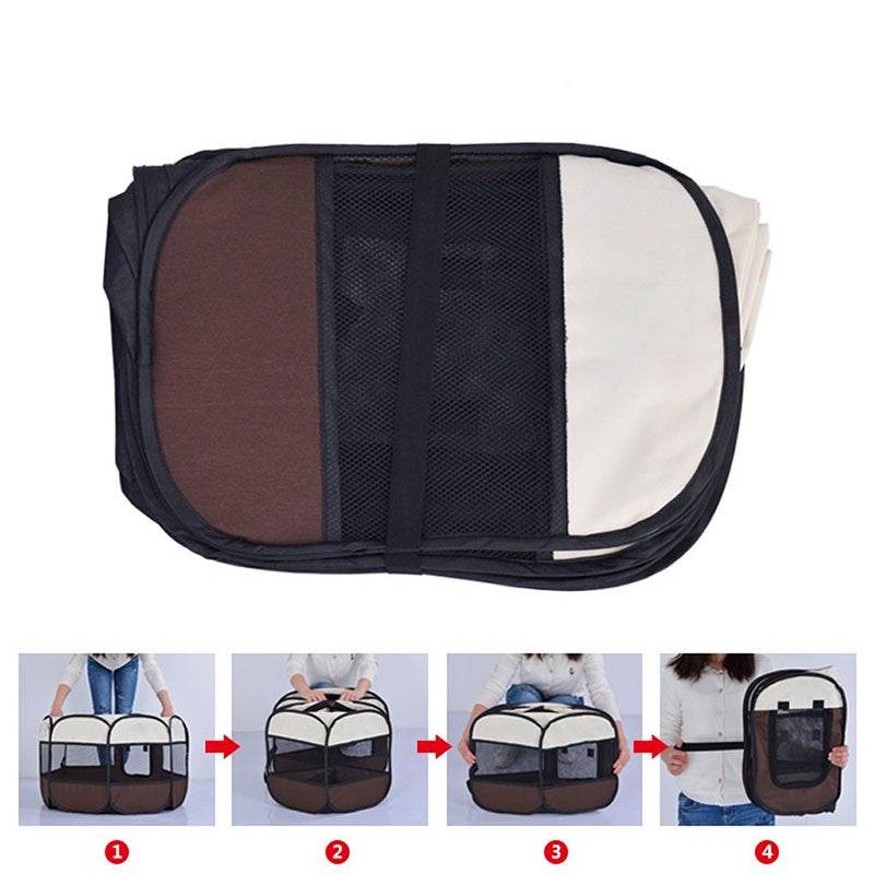 Portable Pop Up Tent Pet Playpen for Dogs and Cats - Indoor/Outdoor Design