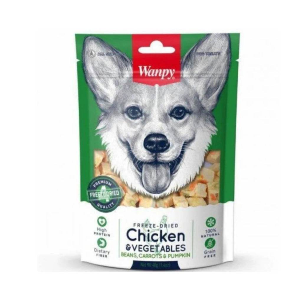Wanpy Jerky Treats For Cats & Dogs Freeze Dried Chicken & Vegetables