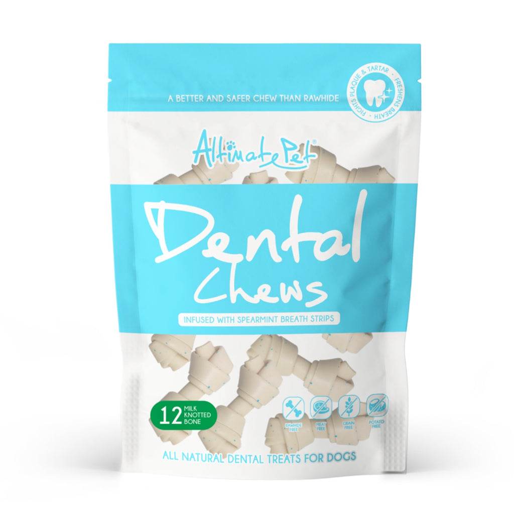 Altimate Pet Dog Dental Chew 150g Knotted Milk 12s