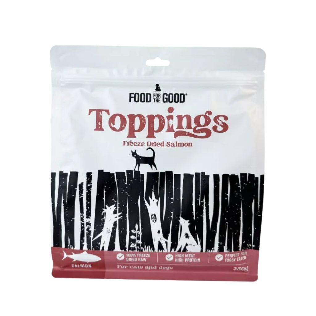 Food For The Good Freeze-Dried & Air Dried Treats Freeze Dried Salmon Toppings 250g