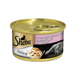 Sheba Deluxe Canned Wet Cat Food 85g - High-Protein Meal for Cats